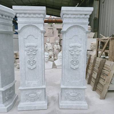 歐式石雕門柱 融合藝術(shù)與實用的建筑裝飾