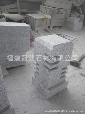 福建冠藝石材 專業加工定制戶外園林景觀與各造型車止石、燈飾燈籠，質量保證價格合理